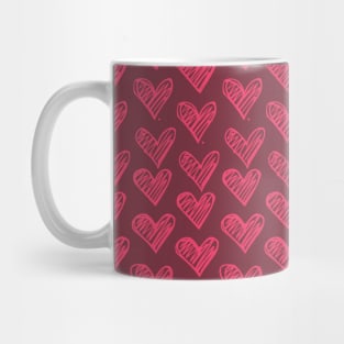 Scribble Hearts Mug